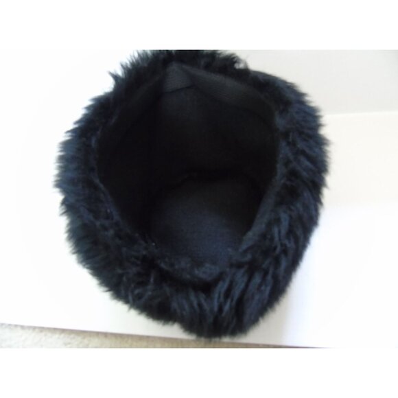 Vintage Lamb Wool Hat Black Cossack 1950\'s 20\